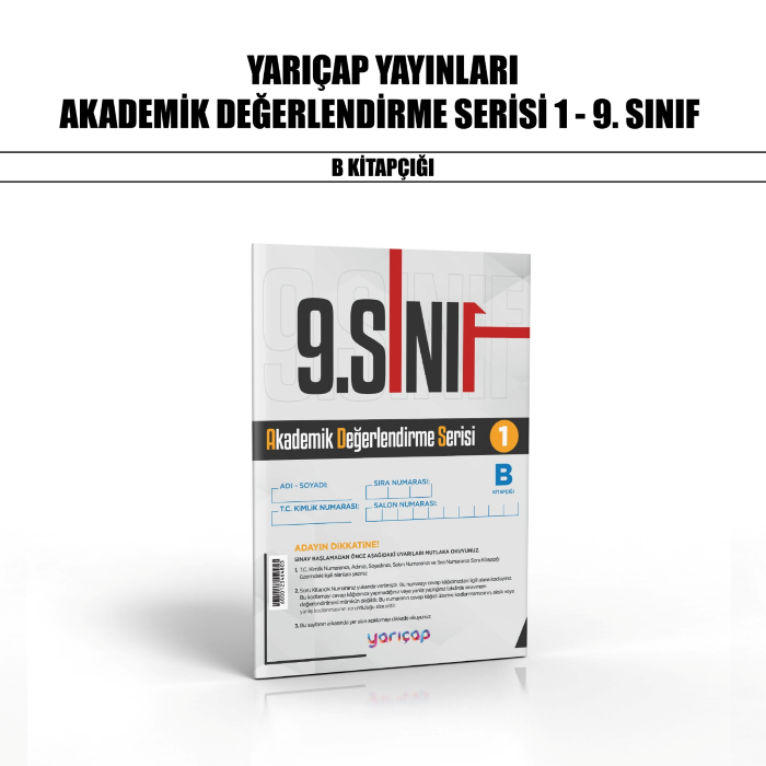 YARIÇAP 09.SINIF AKADEMİK DĞRL SERİSİ 1-B - 24-25